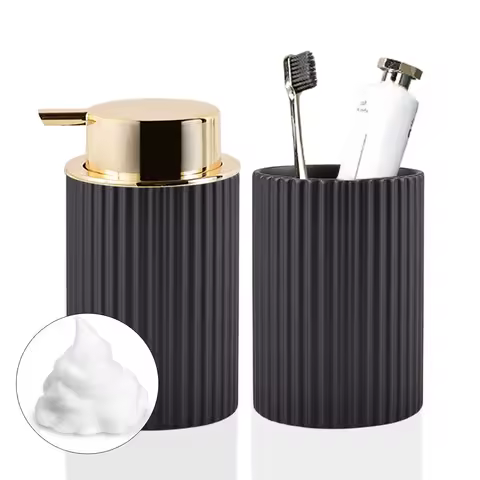 Bathroom Foaming Soap Dispenser Hand Soap and Dish Soap Storage Containers Farmhouse Decor Foam Soap