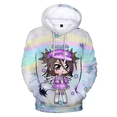 Cartoon Novelty Cute Game Gacha Life 3D print Hoodies Sweatshirts Men/Women Sweatshirt Fashion Casua