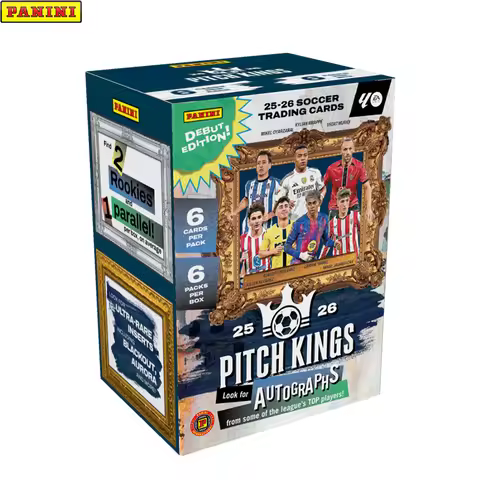 2026 New Panini Pitch Kings Soccer Trading Ballsuperstar Collection Card Box