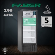 FABER Dual Layer Glass Door Display Chiller 1 door Showcase Refrigerator  FRESCO SC 198 190L