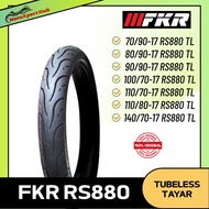 FKR Motorcycle Tubeless Tyre RS880 Motor Tube Less Tayar 70/90-14 80 90 14 70/90-17 909017 140/70-17