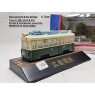 TRAMS TRAMCAR 1/130 MODEL HIROSHIMA ELECTRIC RAILWAY BOX DAMAGE CADATOYS