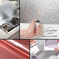 Waterproof Oil Proof Aluminum Foil Sticker Self Adhesive Wallpaper