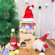 【DIY手作禮物】mini木製迷你扭蛋機-送15顆扭蛋 聖誕禮物 客製化