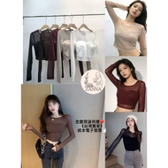 < zanna > Ready Stock 2886 (J) Broken Fabric Super Elastic💖 Peach Heart Gauze Bratop Top Women Other