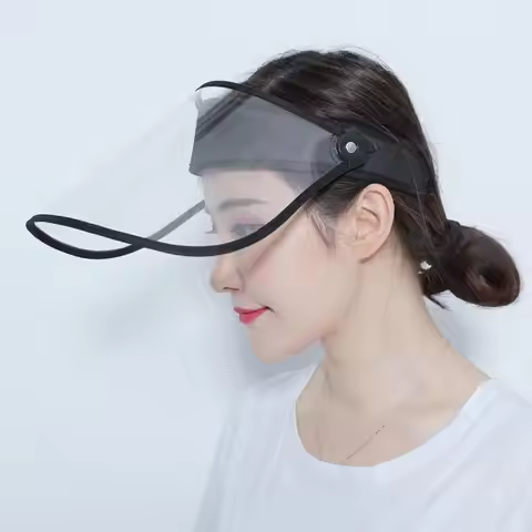 Kitchen Transparent Face Shield Anti-Oil Onion Goggles Dust-Proof Face Protective Mask Mascarilla Re