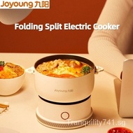 【In stock】Youpin Joyoung Split Electric Cooker Mini Foldable Cooker Portable Folding Pot 1.2L Multi-Function All-In-One Can Cook Dishes Cooking Travel Pot Office Mini Rice Non-Stic