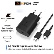 Bộ Củ Cáp Sạc Nhanh 25W TypeC To TypeC Cho các dòng Máy chân cắm typeC bảo hành 6 tháng - PKSAIGON