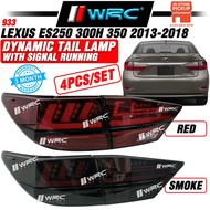 933 Lexus ES250 ES300H ES350 2013 - 2018 Dynamic Tail Lamp With Signal Running
