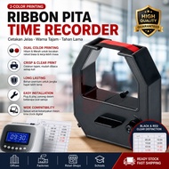 Time Recorder Ribbon Ink Dual Color Black Red Punch Card Compatible TIMECOP TP68 TP68N KL3300 ET6600