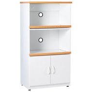 [特價]IHouse-SGS促銷款緩衝雙門2拖塑鋼電器櫃 白色
