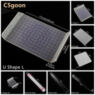 C5GOON Clay Modeling Tool Mud Pressing Plate Transparent Acrylic Round Tube Roller Soft Plasticine P