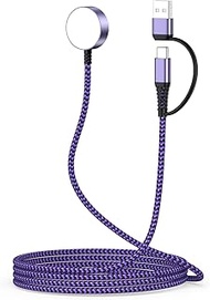 Fast Charger for Samsung Galaxy Watch 8 Magnetic Charging Cable with 2in1 USB A & USB C Port Wireles