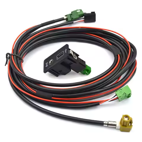 CarPlay Media AUX MIB2 PRO USB AMI Install Plug Socket Switch Button Harness 5G0 035 222 E 5G0035222