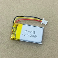 402035Suitable for Xiaomi Mijia Driving Recorder 1S Battery 3.7v Lithium Battery Tire Pressure Batte