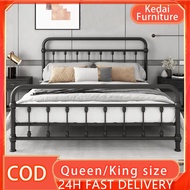 rangka katil besi metal bed frame Queen size King size iron bed frame high load-bearing bed frame