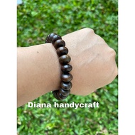 Agarwood bracelet, fragrant agarwood bracelet, crocodile agarwood bracelet 8 MM, genuine Kalimantan 