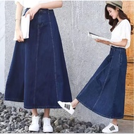 JEANS SKIRT /Wanita / SPAN JEANS SKIRT JEANS SKIRT /POLOS / LONG JEANS SKIRT LATEST JEANS SKIRT / JE