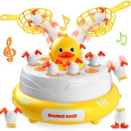 Suitable4to6For children aged B.Duck Game，Suitable4to8Bounce and Grab Board Game Toys for Children，B