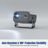 HY320 Mini Projector, 4K Ultra , Portable Home Theater, LED Display