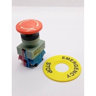 สวิตช์ฉุกเฉิน. พร้อมเพจ  คอ 22 มิล. 2คอนแทค 1NO 1NC สวิตช์ ดอกเห็ด Emergency Switch   สวิตช์ฉุกเฉิน.