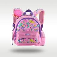 ออสเตรเลีย Smiggle ต้นฉบับไดโนเสาร์สีชมพูกระเป๋านักเรียนขนาดเล็กสาวอนุบาลเด็กกระเป๋าเป้สะพายหลังขนาดเล็กชั้นกลางน่ารัก1-4ปี11นิ้ว