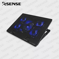 Esense E-C11 冷光五風扇筆電散熱墊(22-WNF011BK)