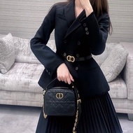 DIOR 黑金caro手提肩背斜背相機包19*12*6 98新配件塵袋