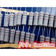 ((50pcs) 5W Carbon Film Resistor 1M Oxidized Film Power Resistor+-5% Iron Feet