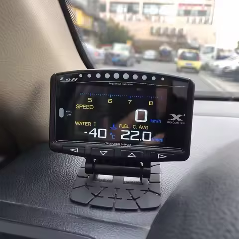 Lufi X1 OBD2 Smart Digital Multi Meter Gauge English Version Turbo Boost Oil Pressure Temperature RP