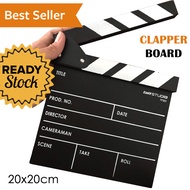 Papan Clapper Board Film Mini Profesional Classical Movie 20 x 20 cm Perlengkapan Shooting Adegan