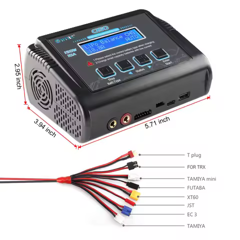 HTRC C150 Lipo Charger 150W 10A AC/DC RC Battery Smart for LiPo LiHV LiFe Lilon NiCd NiMh Pb battery