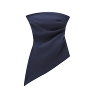 Asymmetrical Navy Top