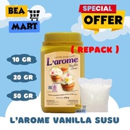 LAROME VANILLA SUSU BUBUK Repack 10gr 20gr 50gr | Zeelandia L'arome Vanila Milk Powder / Perisa Arom
