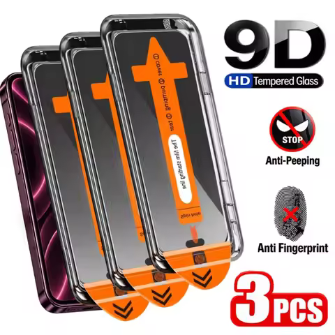 3 Pack Oleophobic Coating Dust Free Installation Privacy Screen Protector For iPhone 18 Pro / 18 Pro