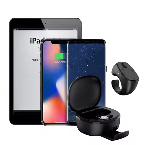 Wireless Camera Shutter Bluetooth-Compatible 5.3 Selfie Button Multi-Function Remote Control Shutter