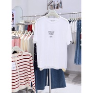 LIN CLOSET [AT1008] CREATE MORE Korean style cotton t-shirt - TET COLLECTION