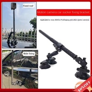 【Free shipping】Car Suction Cup Shooting Accessories 1inch Ball Head Dual Flat Car Suction Cup And Invisible Selfie Stick For GoPro Max Hero11 10 Insta360 X3 One R X2 Accessory