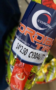 14x2.5 tire and 14x2.5 tube