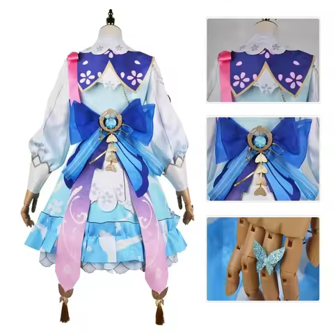 Kamisato Impact Springbloom Missive Ayaka Skin Costume Game Genshin Cosplay Halloween Costumer 77ICI