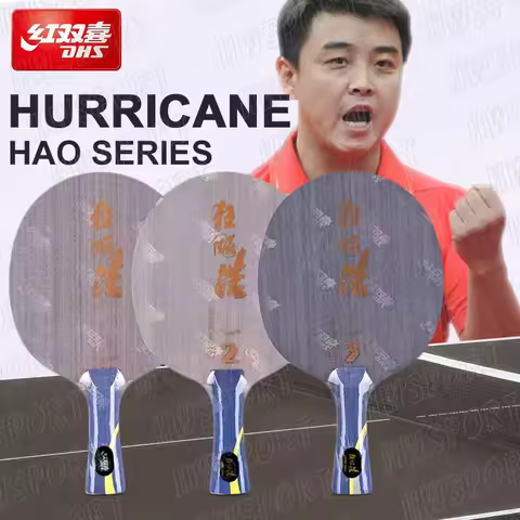DHS Hurricane Hao Series Table Tennis Blade Professional 5-PLY Ping Pong Blade Original Hurricane Ha