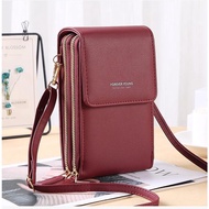 Tas Selempang Wanita Kulit Tas Hp Wanita Touch Screen Dompet Wanita Import Multyfungsi Tas Mini Kore