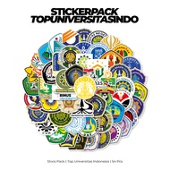 [READY] STIKER PACK | TOP OF  UNIVERSITY INDONESIA | 54 PCS | KISSCUT | WATERPROFF | STIXIS.MARKET