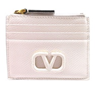 全新未使用 Valentino V-Sling Fragment 皮革白色零錢包 1034 [二手] VALENTINO