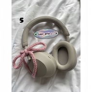 Juppia_ CUTE headphone decoration bow/bow string ️ Multi-purpose knitting wool (headphone decoration