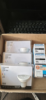 Ikea led燈膽+飛利浦石英燈膽