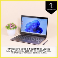 HP Spectre x360 13-ap0039nr 4K IPS Display Intel Core i7-8565U 16GB RAM 512GB NVMe SSD Refurbished Laptop Notebook