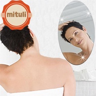 MITULI Removable Self-Adhesive For Bathroom/Wall Oval Home Decoration 3D Effect Make Up Mirror Anti Fog Mirror Mirror Stickers Acrylic Mirror