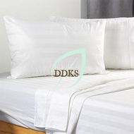 Hotel pillowcase made of high quality white striped cvc cotton [size: 40x60, 50x70, 35x100]
