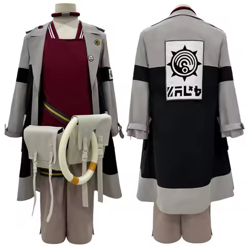 HOLOUN Gachiakuta Anime Enjin Cosplay Costume Embroidery Jacket Pants Bag Convention Halloween Chris